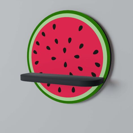 Mensola rotonda MATURE MELON nera (1/5)