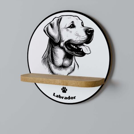 Mensola rotonda LABRADOR DOG (1/5)