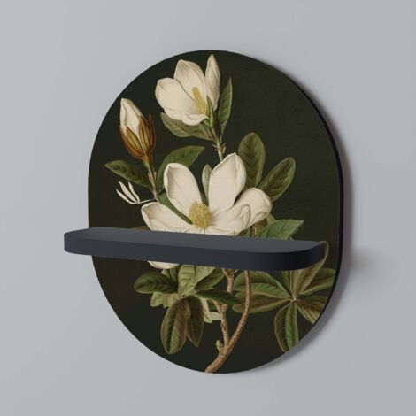 Mensola ovale FLORAL NOIR nera (1/5)