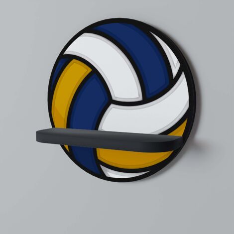 Mensola rotonda VOLLEYBALL HEED nera (1/5)