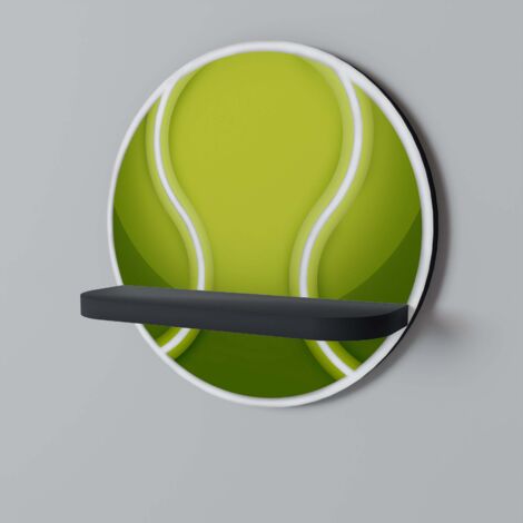 Mensola rotonda TENIS POINT nera (1/5)