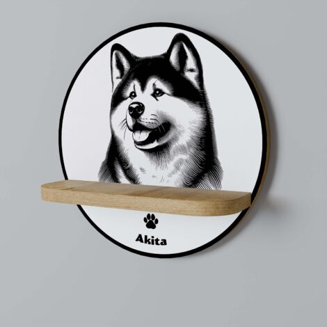Mensola rotonda AKITA DOG (1/5)