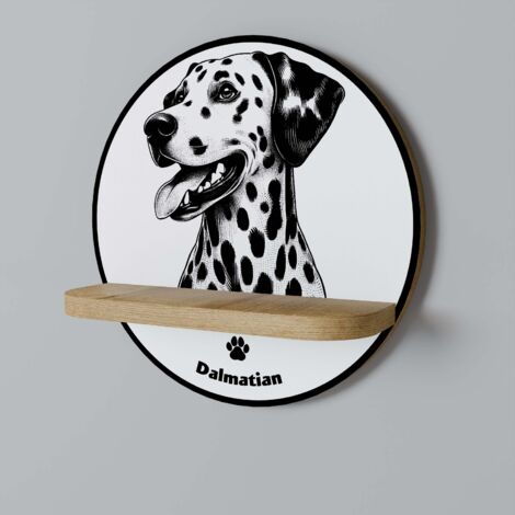 Mensola rotonda CANE DALMATA (1/5)