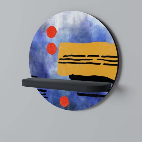Mensola rotonda NIGHTFALL VIBRANCE nera (1/5)