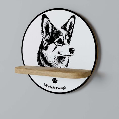 Mensola rotonda WELSH CORGI PEMBROKE (1/5)