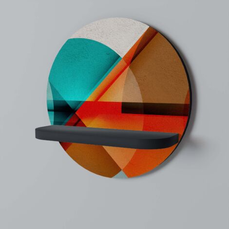 Mensola rotonda CIRCULAR RHAPSODY nera (1/5)