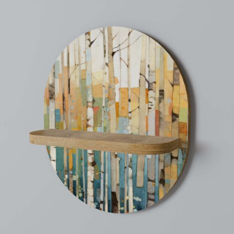 Mensola ovale BIRCH KALEIDOSCOPE (1/5)