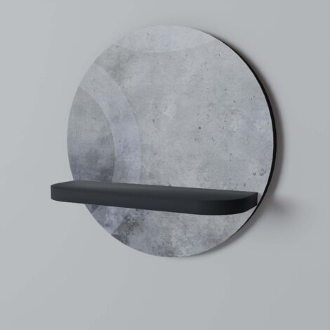 Mensola rotonda MUTED ARC nera (1/5)