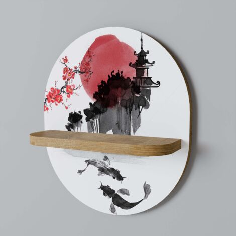 Mensola ovale CHERRY SHADOWS (1/5)