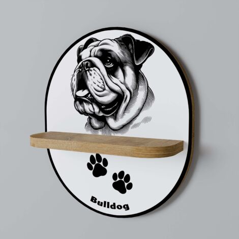 BULLDOG DOG Mensola ovale (1/5)