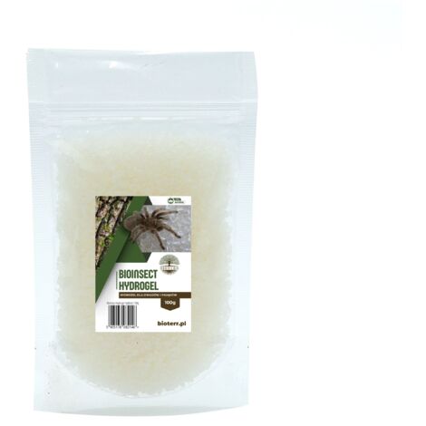 BioInsect Hydrogel, idrogel, acqua in gel per insetti e aracnidi 100 g