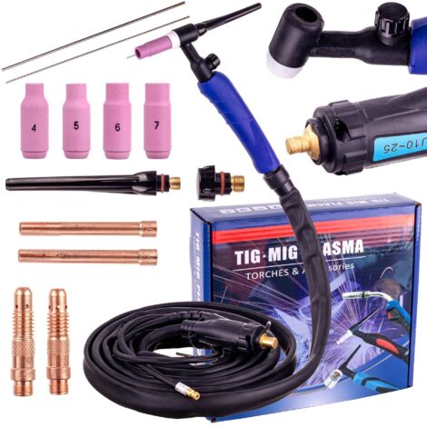Torcia per saldatura TIG LIFT SR-17V Cavo valvola 4m Spina 10-25 Saldatrici
