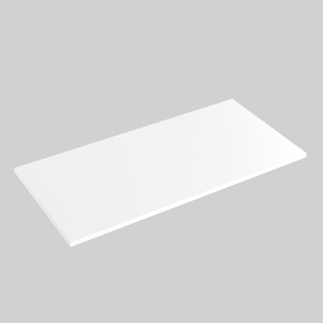 Piano del tavolo laminato bianco 180 x 95 cm per scrivania, tavolo, tavolino
