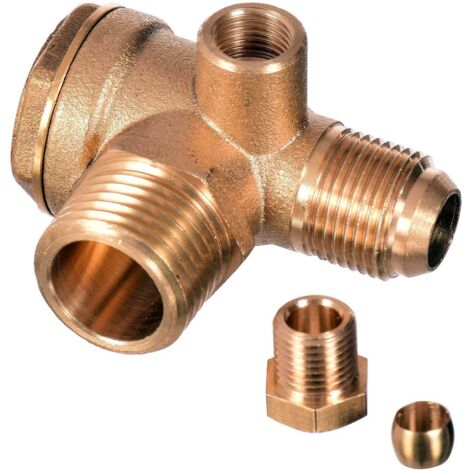 VALVOLA DI RITEGNO PER COMPRESSORE 1/2Z X 3/8Z 20 BAR PNEUMATICA (1/2)