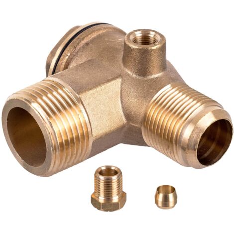 VALVOLA DI RITEGNO DEL COMPRESSORE IN OTTONE TUBO DA 1 3/4 POLLICI ARIA DA 6 MM (1/5)