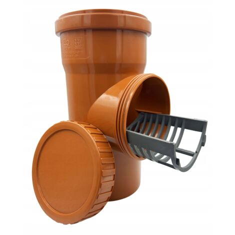 Pulitore per ispezione grondaie con filtro, diametro 110 mm, arancione AQUER (1/2)