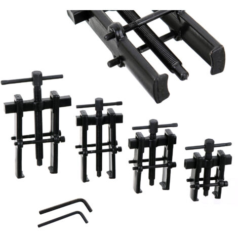 SET DI 4 ESTRATTORI PER CUSCINETTI A DOPPIO BRACCIO AVVITATI 2 3 4 6 POLLICI SMONTAGGIO (1/5)