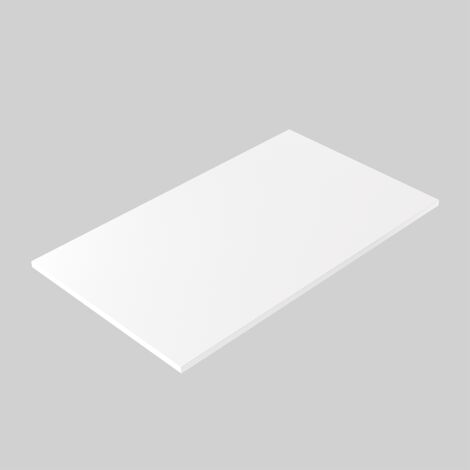 Piano del tavolo laminato bianco 138 x 80 cm per scrivania, tavolo, tavolino
