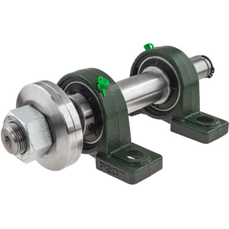 Set base per sega circolare (circolare / taglio trasversale) con attacco da 30 mm / filettatura destra / 300 mm / basato su cuscinetti UCP207