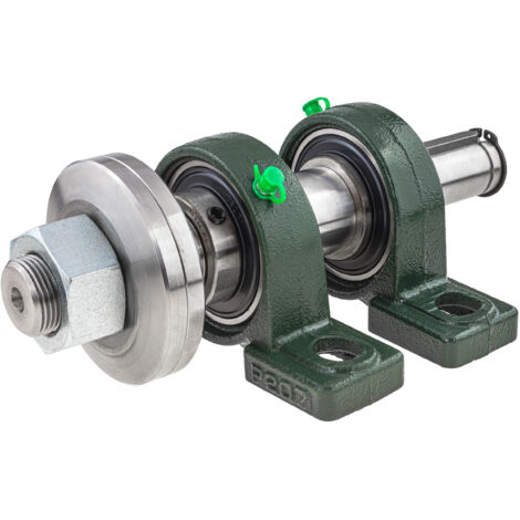 Set base per sega circolare (circolare / taglio trasversale) con attacco da 30 mm / filettatura sinistra / 250 mm / basato su cuscinetti UCP207