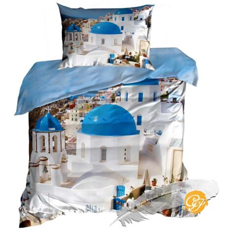 Biancheria da letto in raso di cotone 3D 140x200cm GRECIA (1/2)