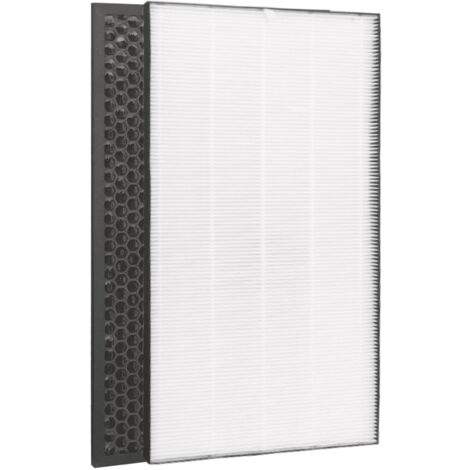 Set di 2 filtri HEPA FZ-J80HFX carbone FZ-J80DFX per Sharp FP-J80EU-W FP-J60EU-W FA46 (1/3)