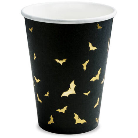 Bicchieri di carta per Halloween "Dolcetto o scherzetto", 220 ml, 6 pezzi. (1/5)