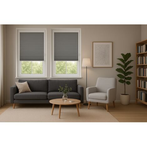 Tenda Plissettata A Nido D'ape Oscurante 100% - Per Finestre, Opaca, Isolante Termico E Acustico, Dimensioni Personalizzabili