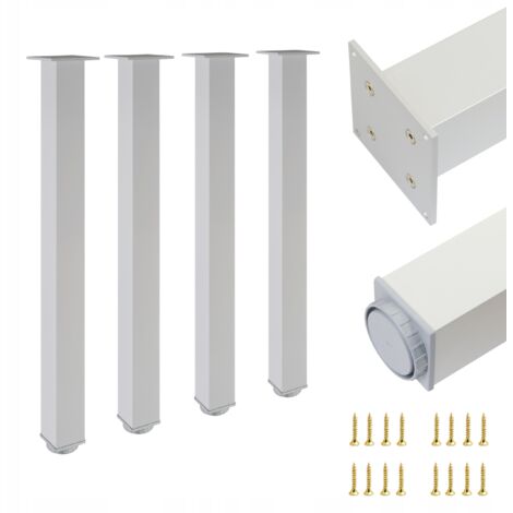 4 x Gambe 60x60  H - 710 mm  Alluminio