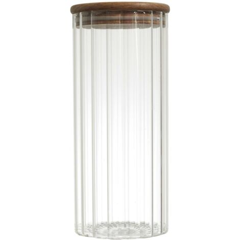 Barattolo per alimenti con coperchio in acacia 1,1 l (1/5)