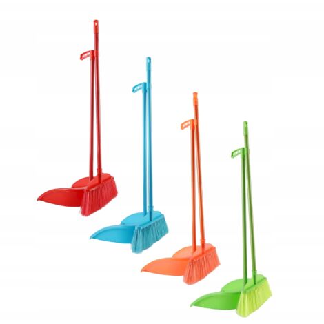 Set Scopa Multifunzionale E Paletta, Scopa in Plastica Per Scopa Per Pulire La Piccola Paletta Per La Pulizia Locale, Per La Casa Dell'ufficio Scopa Piccola,Rosa