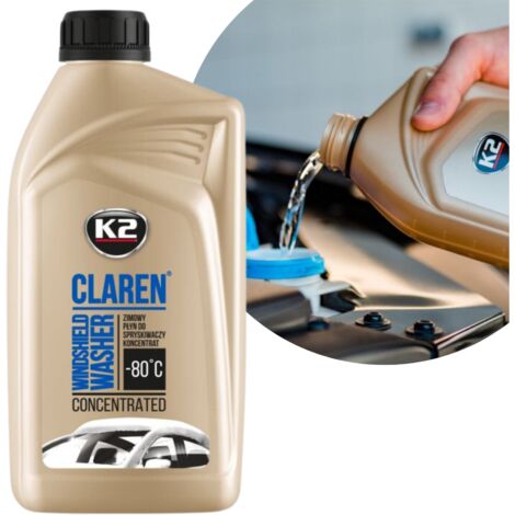 K2 koncentrat zimowego płynu do spryskiwaczy. claren -80c 1l 1l