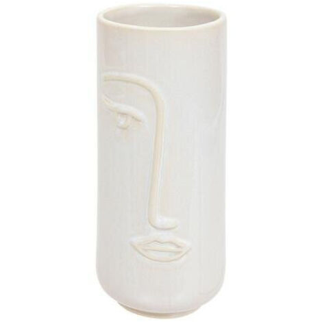 Soleya VASO IN CERAMICA 25 cm bianco design moderno (1/4)