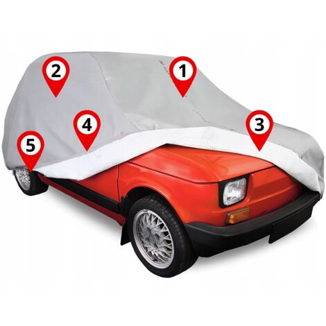 Telo copriauto per Fiat 126p Telone per Auto Maluch Exclusive Soft (1/5)