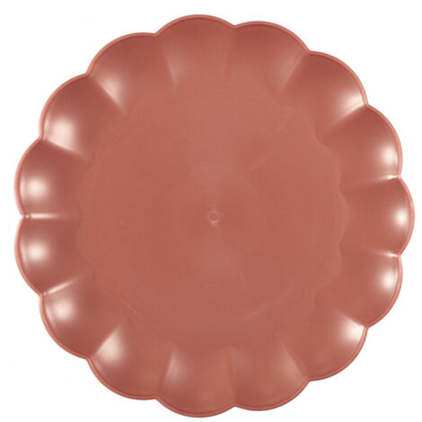 Piatto piano Iris 25,5 cm Rosa Plastica PP (1/3)