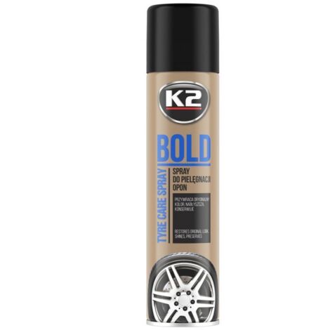 K2 BOLD LUCIDA, CURA, RAVVIVANTE, NERO PER PNEUMATICI, NERO PER PNEUMATICI 600ML