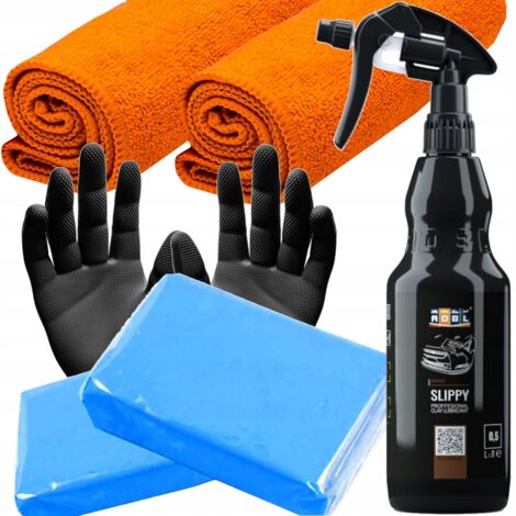 LUBRIFICANTE ADBL SLIPPY SET + ARGILLA PER LAVAGGIO E PULIZIA VERNICE (1/5)