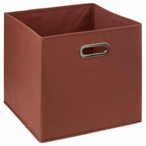 Cestino in tessuto terra di siena mix n modul 31x31cm - 5five
