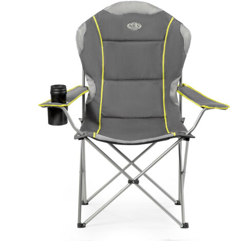NC3080 SEDIA DA CAMPEGGIO GRIGIO-LIME NILS CAMP