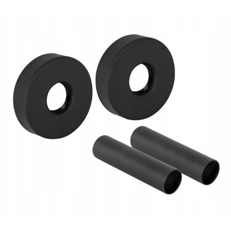 KIT DI MASCHERATURA PER COLLEGAMENTO TUBI RADIATORE 2 ROSETTE SINGOLE CON MANICOTTI (1/3)