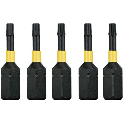 DeWalt DT7379T-QZ - Inserti per Avvitatore a Impulsi 5 x T10, Nero