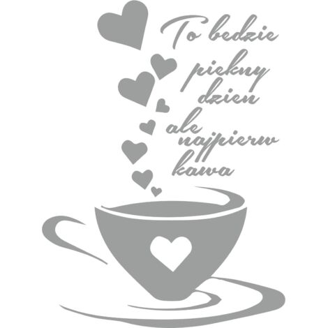 ADESIVI DA CUCINA adesivo tazza da caffè cuore 100 x 50cm G257074 (1/2)