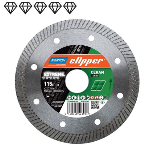 NORTON TURBO DIAMOND BLADE 230mm CLIPPER EXTREME CERAM