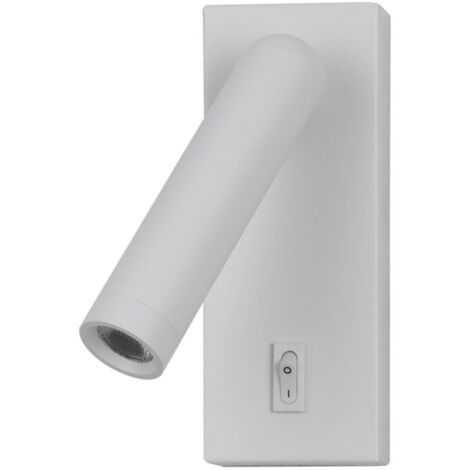 Lampada da parete LED 25W con faretto e interruttore NOVA WL463761WH Italux (1/4)