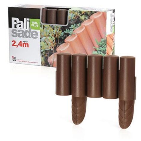Palizzata da giardino in plastica con bordo in terracotta 25x15 cm prato 2,35 m (1/5)