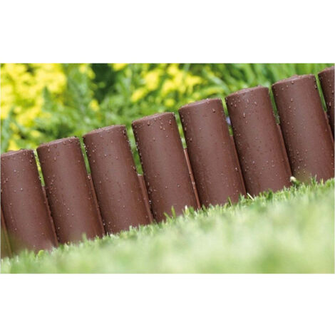 PALIZZATA DA GIARDINO PROSPERPLAST PLUS MARRONE 2,35 m