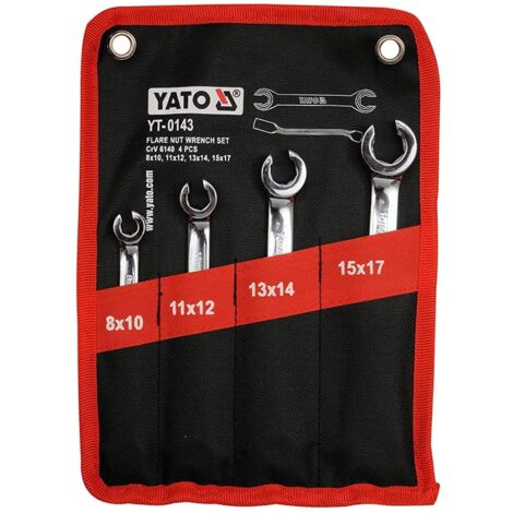 Set di chiavi a forchetta semiaperte Yato 4 pezzi 0143