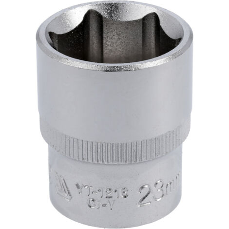 PRESA CROMATA CORTA A 6 PUNTE 1/2'' 23MM - YT-1216 (1/2)