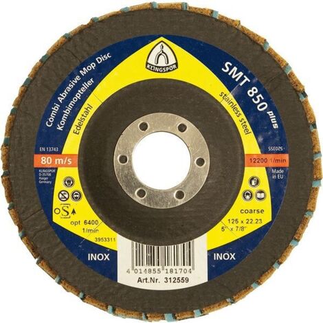 RUOTA LAMELLARE KLINGSPOR COMBI SMT850 125mm GROSSA (1/2)