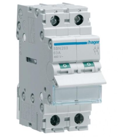 Interruttore sezionatore modulare 63A 2P SBN263